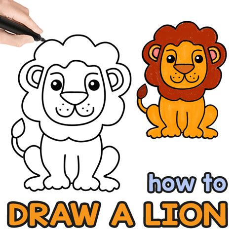 directed drawing lion